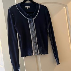 Cabi acid washed sweater